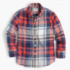 J.Crew Kids' lightweight flannel shirt in poppy plaid