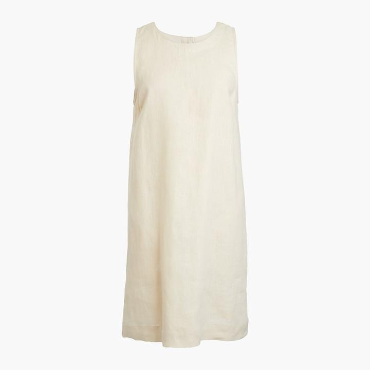 J.Crew Button-back linen shift dress