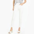 J.Crew 10 highest-rise toothpick jean in white