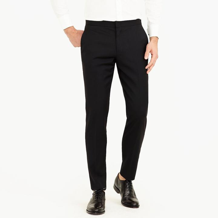 J.Crew Ludlow Slim-fit tuxedo pant in Italian wool