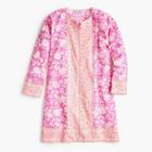 J.Crew Girls' SZ Blockprints for crewcuts Kurta tunic in pink floral