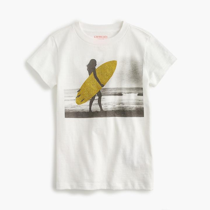 J.Crew Girls' sparkly surfer T-shirt
