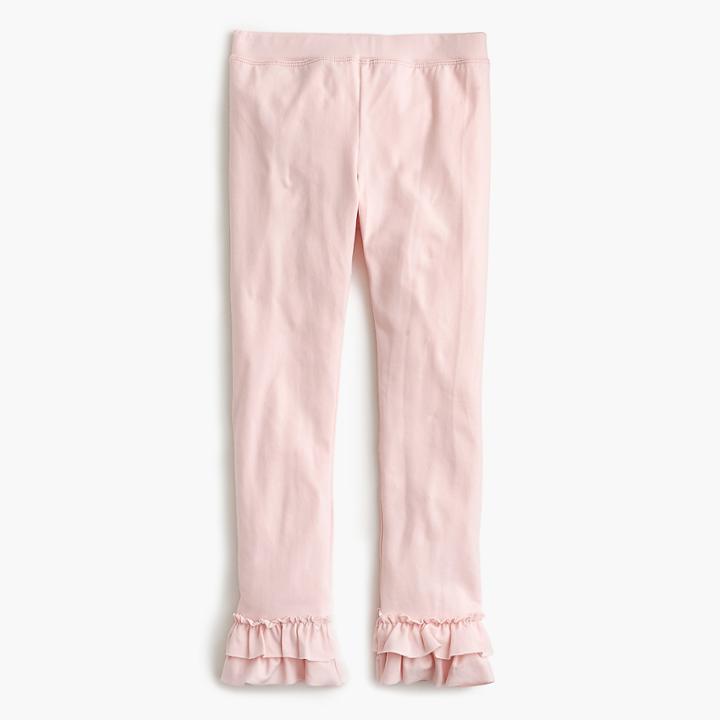 J.Crew Girls' everyday leggings with ruffles