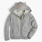 J.Crew Girls' kitty zip hoodie
