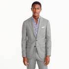 J.Crew Ludlow Slim-fit wide-lapel suit jacket in grey stretch Italian worsted wool