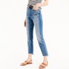 J.Crew Point Sur high-rise boyfriend jean with uneven hems