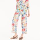 J.Crew Collection silk pull-on pant in Liberty floral