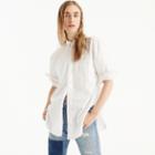 J.Crew Relaxed chambray boy shirt in white