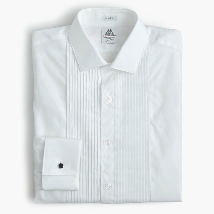 J.Crew Thomas Mason for J.Crew Ludlow Slim-fit tuxedo shirt