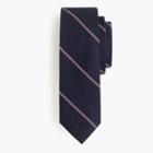 J.Crew Cotton tie in rustic purple stripe