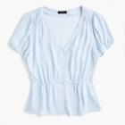 J.Crew Button-up peplum top