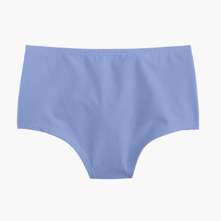 J.Crew High-waisted bikini bottom in piqunylon