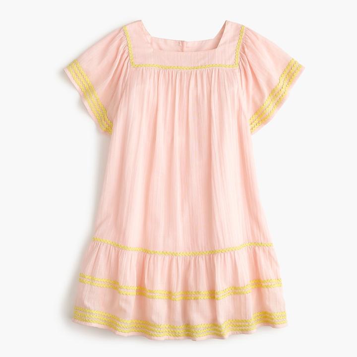 J.Crew Girls' rickrack-trimmed dress