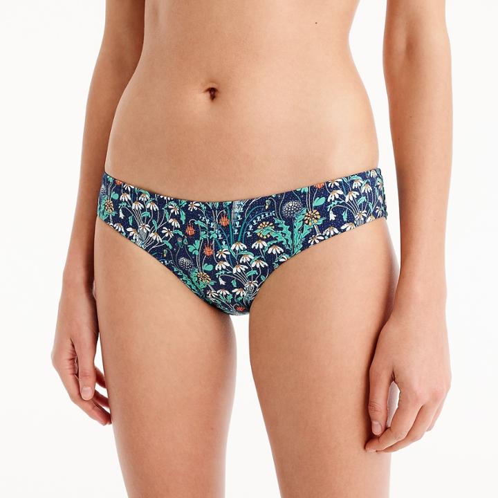 J.Crew Surf hipster bikini bottom in Liberty alpine pasture