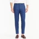J.Crew Ludlow Slim-fit suit pant in blue Italian linen
