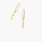 J.Crew Demi-fine 14k gold-plated paper clip earrings