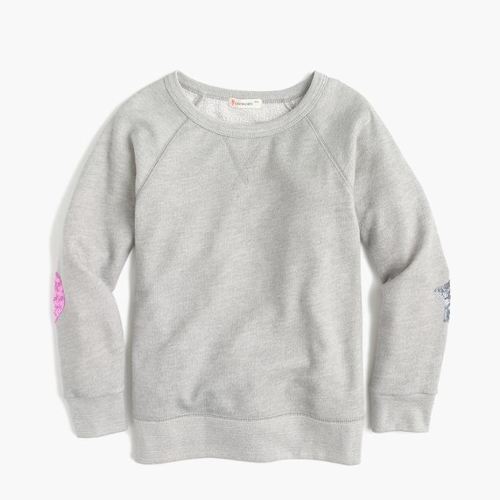 J.Crew Girls sequin sweatshirt