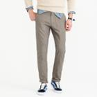 J.Crew Crosshatched cotton-linen pant in 770 straight fit