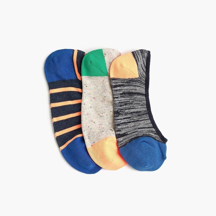 J.Crew Boys' no-show socks three-pack