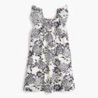 J.Crew Girls' flutter-sleeve dress in pineapple print