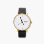 J.Crew Tinker 42mm gold-toned watch with black strap