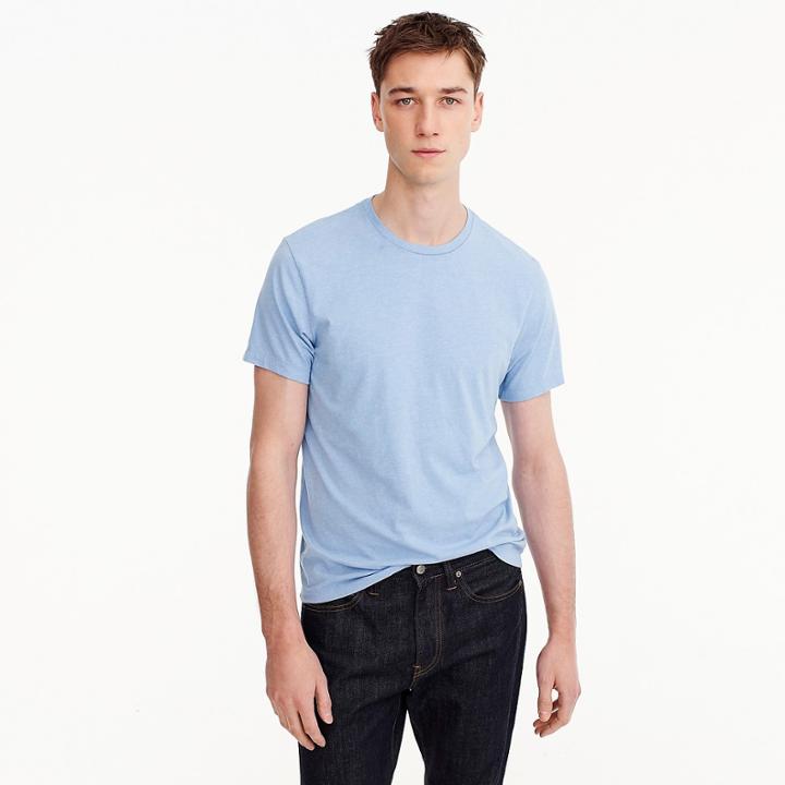 J.Crew J.Crew Mercantile Broken-in heather crewneck T-shirt