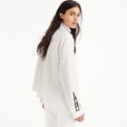 J.Crew Split-hem button-sleeve crewneck sweater