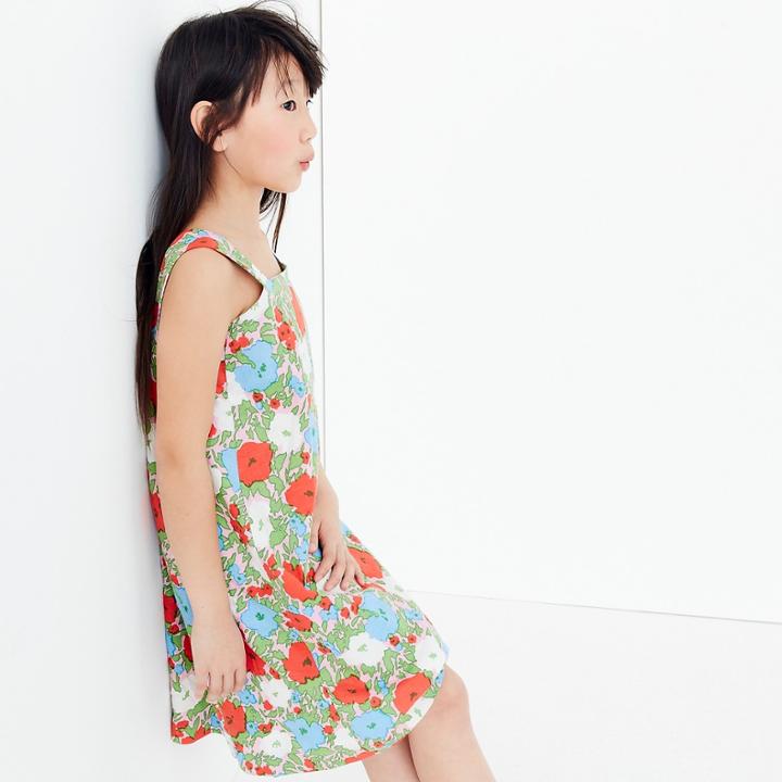 J.Crew Girls' tent dress in bright floral