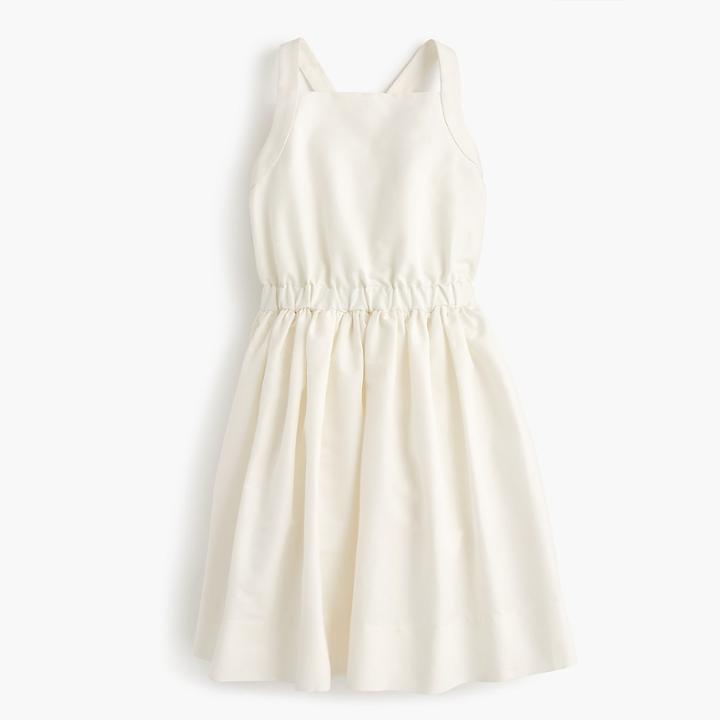 J.Crew Girls' silk bow-back dress