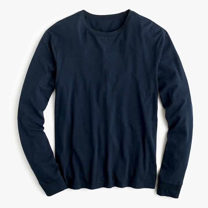 J.Crew J.Crew Mercantile Broken-in long-sleeve T-shirt