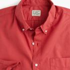 J.Crew Stretch Secret Wash shirt in garment-dyed solid poplin