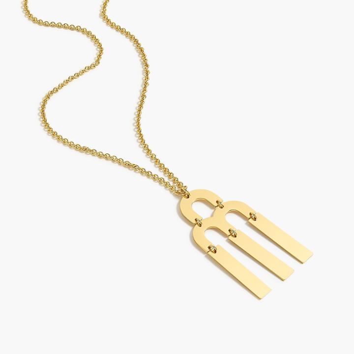 J.Crew Tuning fork necklace