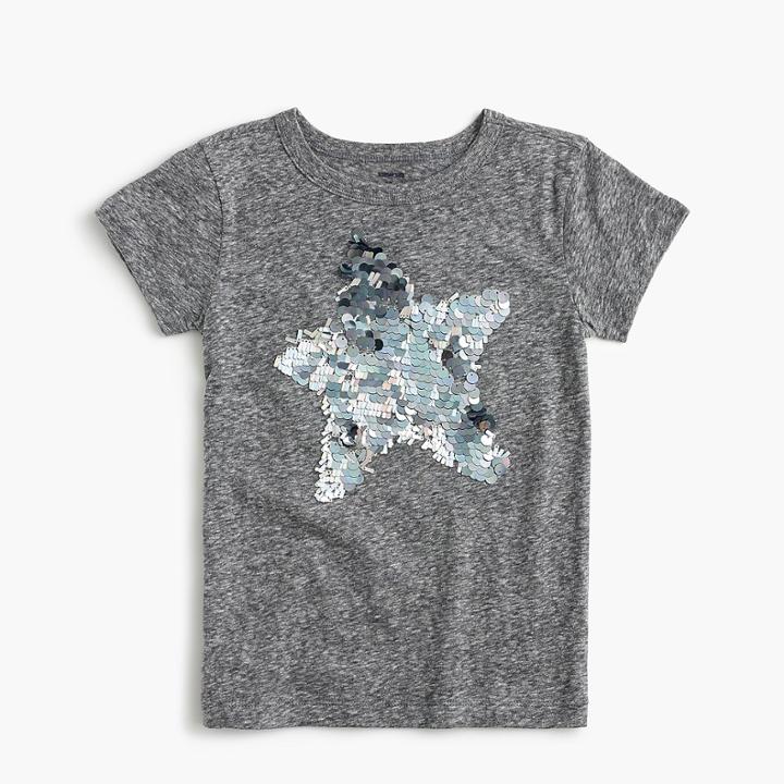 J.Crew Girls' sparkly star T-shirt