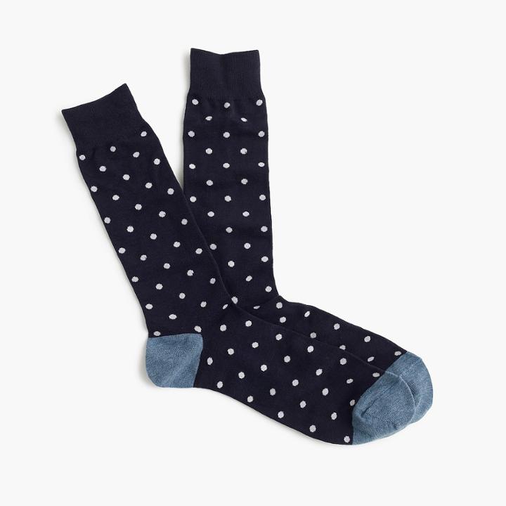 J.Crew Small dot socks