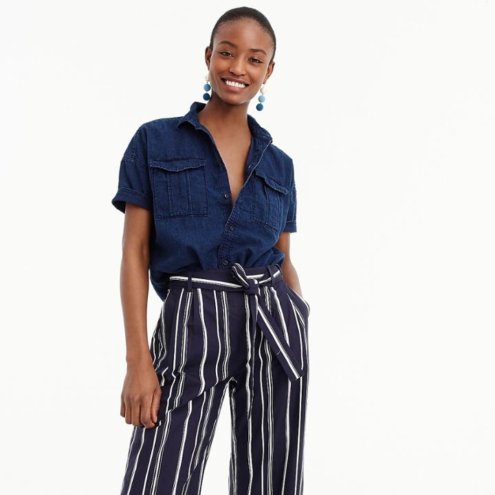 J.Crew Utility pocket shirt in denim