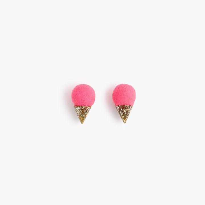 J.Crew Girls' ice cream cone earrings