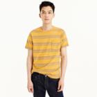 J.Crew Short-sleeve slub cotton T-shirt in yellow stripe