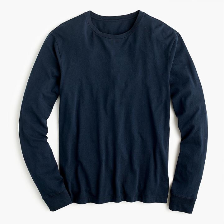 J.Crew Slim J.Crew Mercantile Broken-in long-sleeve T-shirt