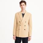 J.Crew Ludlow Slim-fit double-breasted suit jacket in camel hair