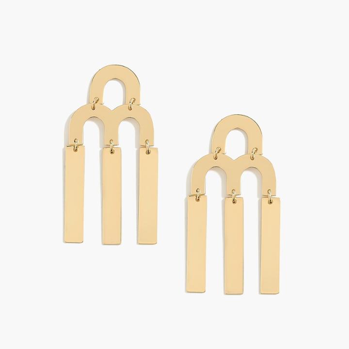 J.Crew Tuning fork chandelier earrings