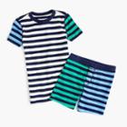 J.Crew Kids' short-sleeve pajama set in mixed stripe