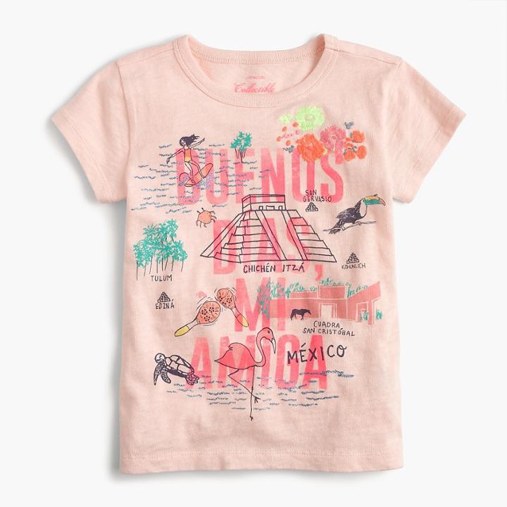 J.Crew Girls' Mexico destination art T-shirt