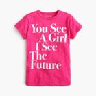 J.Crew Girls' prinkshop for crewcuts You see a girl T-shirt