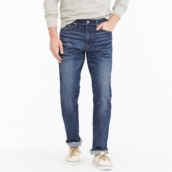 J.Crew 1040 Athletic-fit stretch jean in Dalton wash
