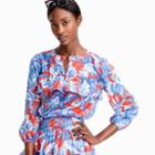 J.Crew Long-sleeve ruffle top in Ratti Rio floral