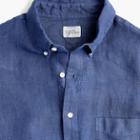 J.Crew Short-sleeve garment-dyed shirt in Irish linen