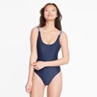 J.Crew Summersalt Sun Streak one-piece in blue