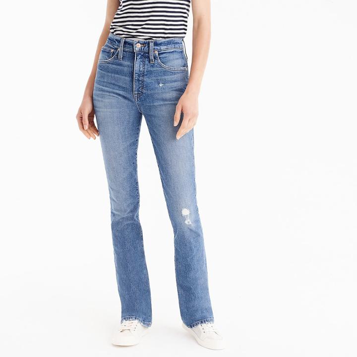 J.Crew Point Sur skinny flare jean in vintage wash