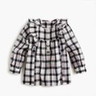 J.Crew Girls' top in check