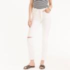J.Crew Vintage straight jean in white with raw hems
